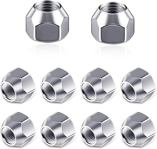 gunhunt 10 piezas de repuesto de tapones de tuerca de neumático de automóvil de 12 a 20 pulgadas, tornillos de metal antirrobo, accesorios
