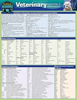 Veterinary Terminology & Abbreviations: a QuickStudy Laminated Reference Guide
