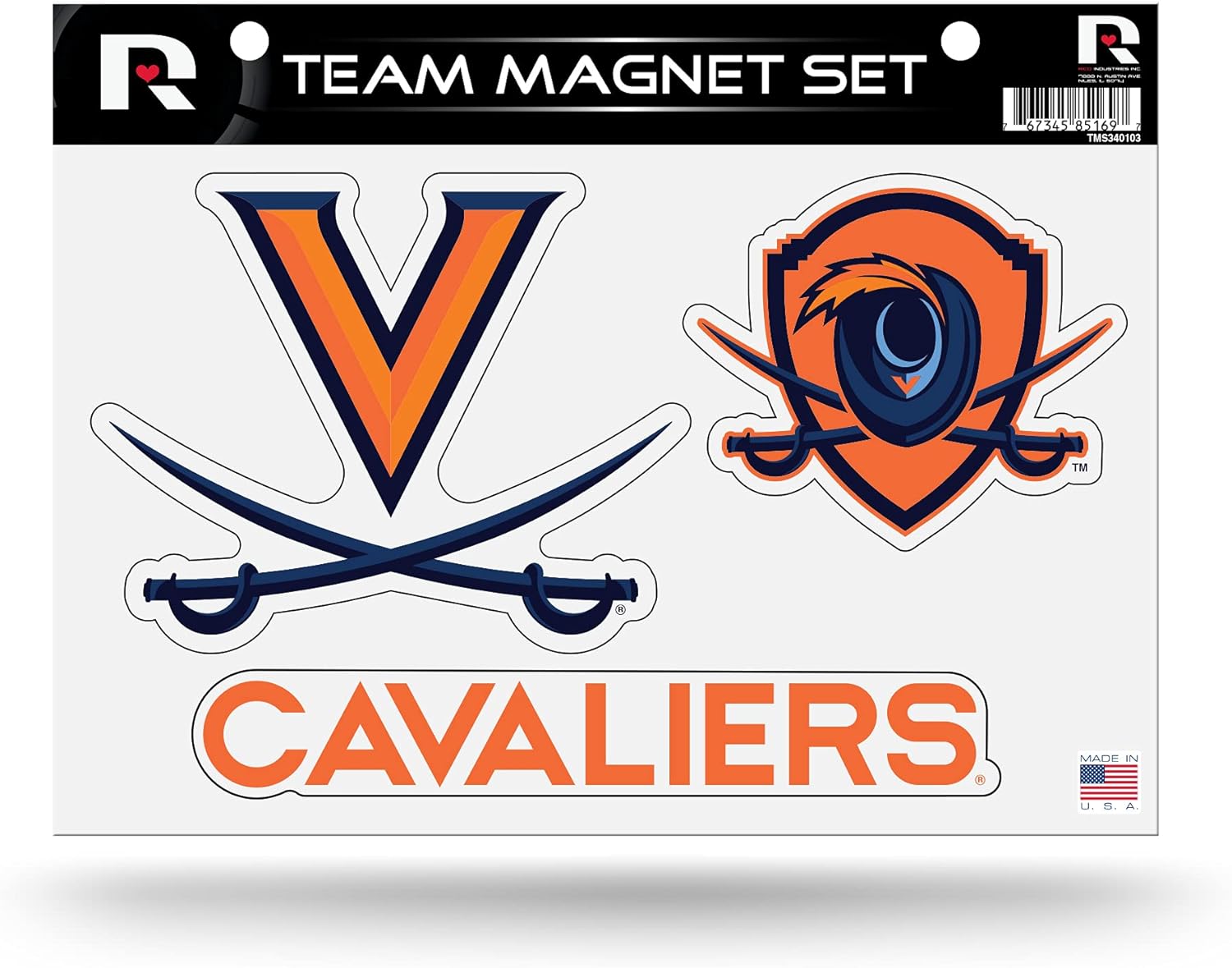Rico Industries NCAA Unisex Die Cut Team Magnet Set Sheet