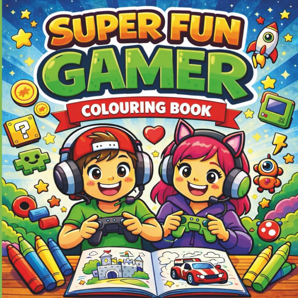 Super Fun Gamer Colouring Book