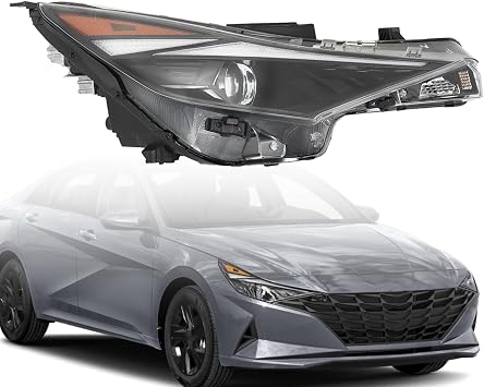Headlight Assembly w/o DRL Replacement for E-lantra 2021-2022 Right Headlamp Passenger Side 92102AB000