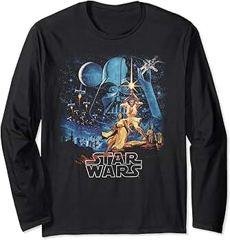 Amazon.com: Star Wars A New Hope Faded Vintage Poster Long