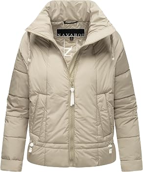 Navahoo Giacca Invernale Donna Trapuntata Calda Con Cappuccio E Chiusure Magnetiche - Modello Pastello 14, Taglie S-3XL, Antivento E Impermeabile - 3