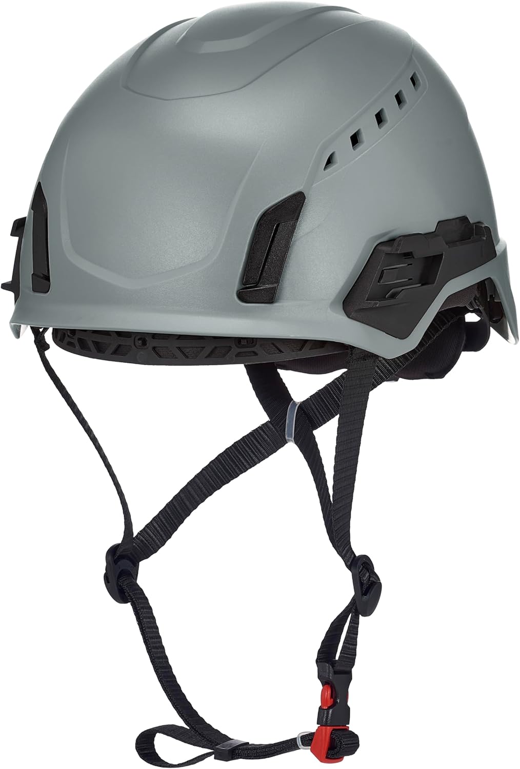 MSA V-Gard H2 Pro Safety Helmet with Comfortable Fas-Trac III Ratchet Suspension |Push-Button Accessory Rail and Universal Lighting Clips | Standard Size