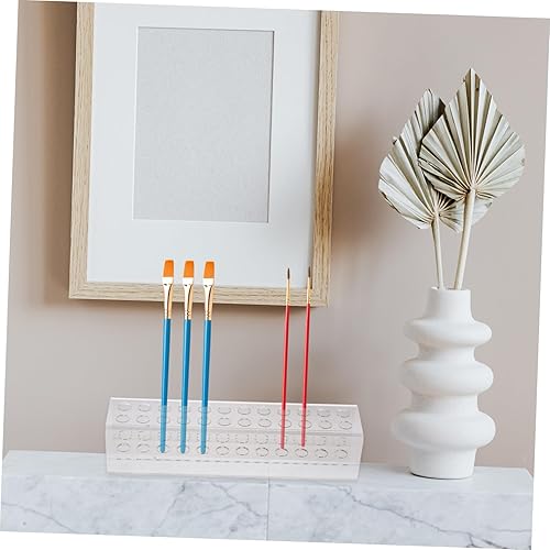 Miniatura 5 de PACKOVE Acrylic 24-Hole Makeup Pen Holder Storage Rack Cosmetic Display Case for Artists Detachable Organizer for Pens and Tools