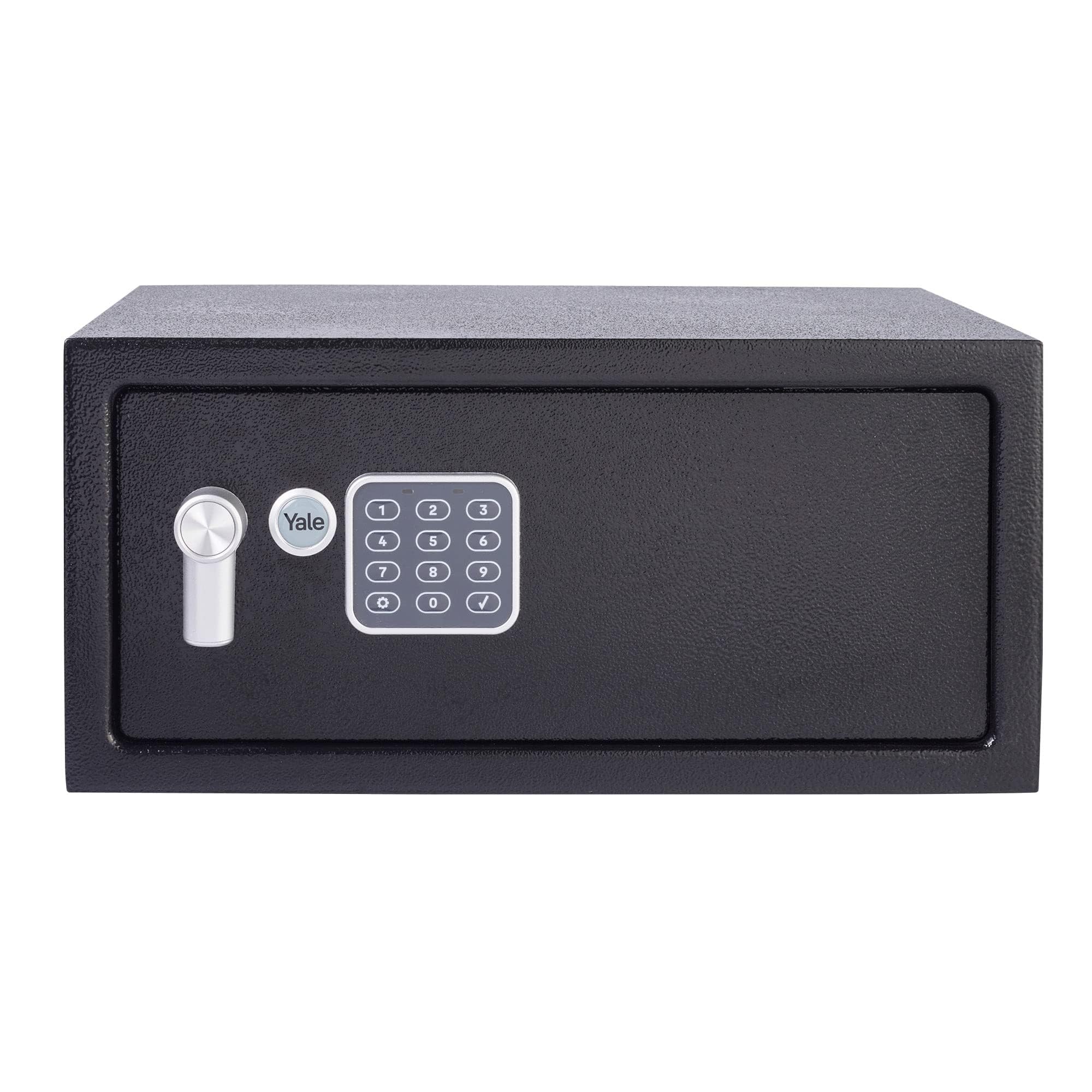 Yale Coffre-fort Électronique - Format Ordinateur 24L - Serrure 100 000 combinaisons, verrou électronique code 3 à 8 chiffres - dimensions 20x43x35cm YLV/200/DB2