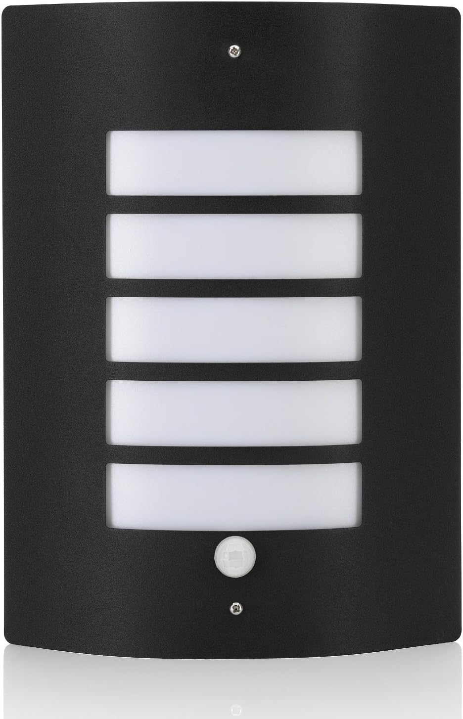 Auraglow Energy Saving Motion Activated PIR Sensor Outdoor Security Wall Light - Black Matte Finish - Cool White - Image 3