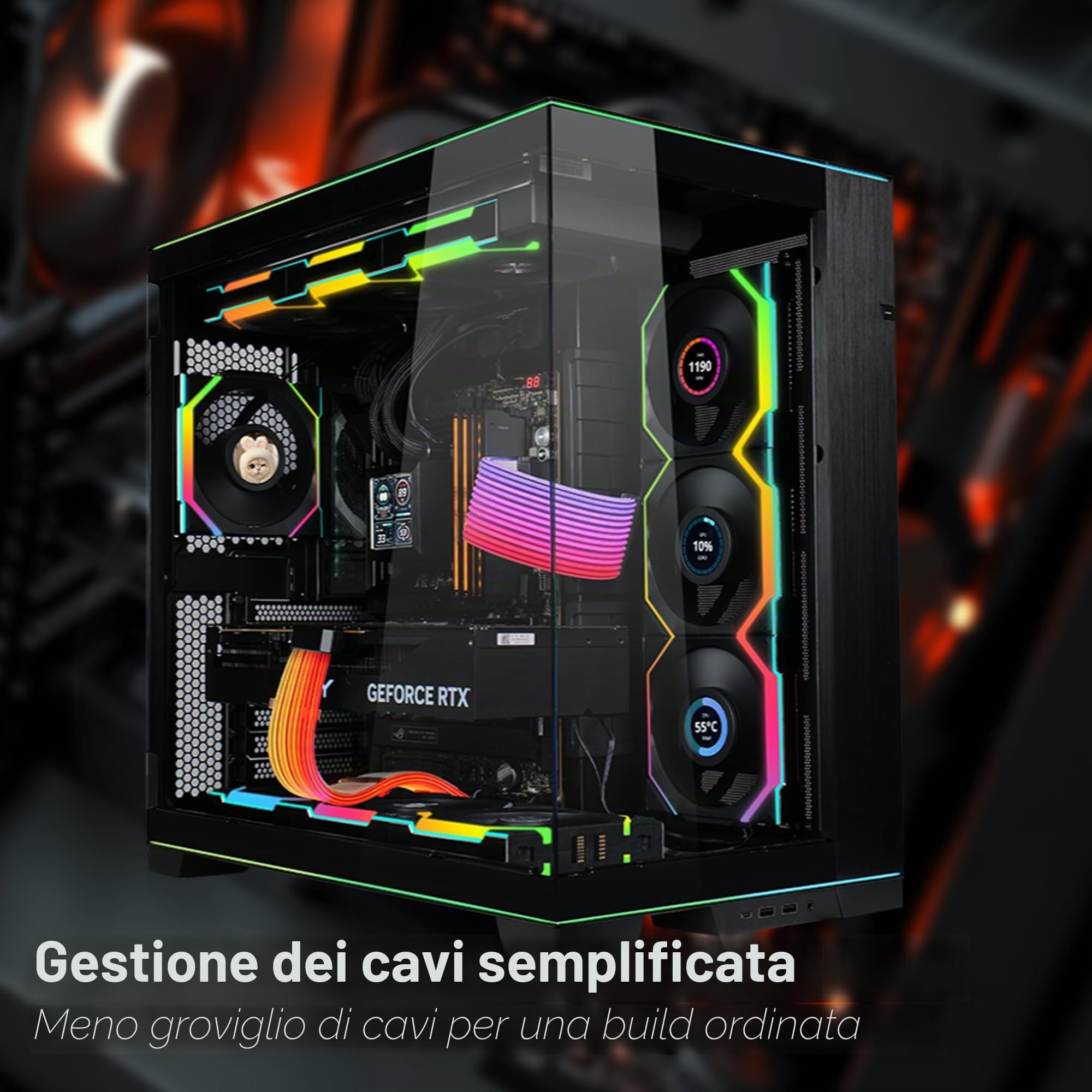 Lian Li Uni Fan Sl Wireless 120 Reverse Blade Case Per Computer Ventilatore 12 Cm Nero 3 Pz (lian Li Uni Fan Sl Wireless 120mm Reverse Flow Triple pa
