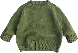 Baby Boy Solid Knit Sweater Infant Girl Cotton Crotchet Long Sleeve Pullover Top Fall Winter Clothes Toddler Clothes