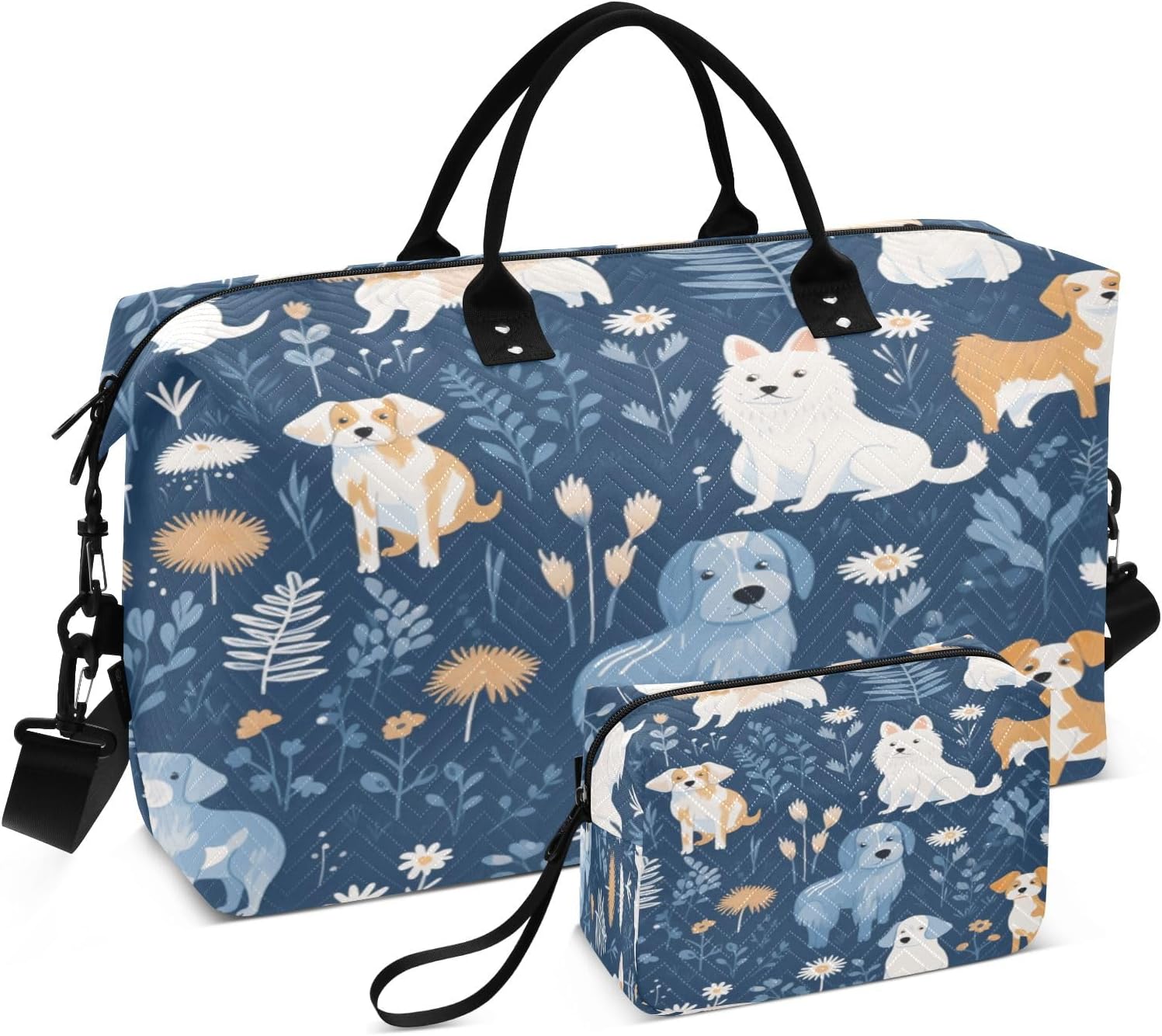 Dog Froest Travel Duffle Bag Gym Yoga Carry on Bags for Men Women Weekender Bag