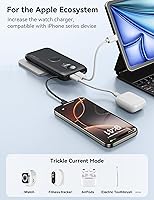 Vista 7 de Portable Charger, 10000mAh 22.5W Fast Charging Power Bank with Built in Cable & Wall Plug, Travel Essential Battery Pack with LED Display, External