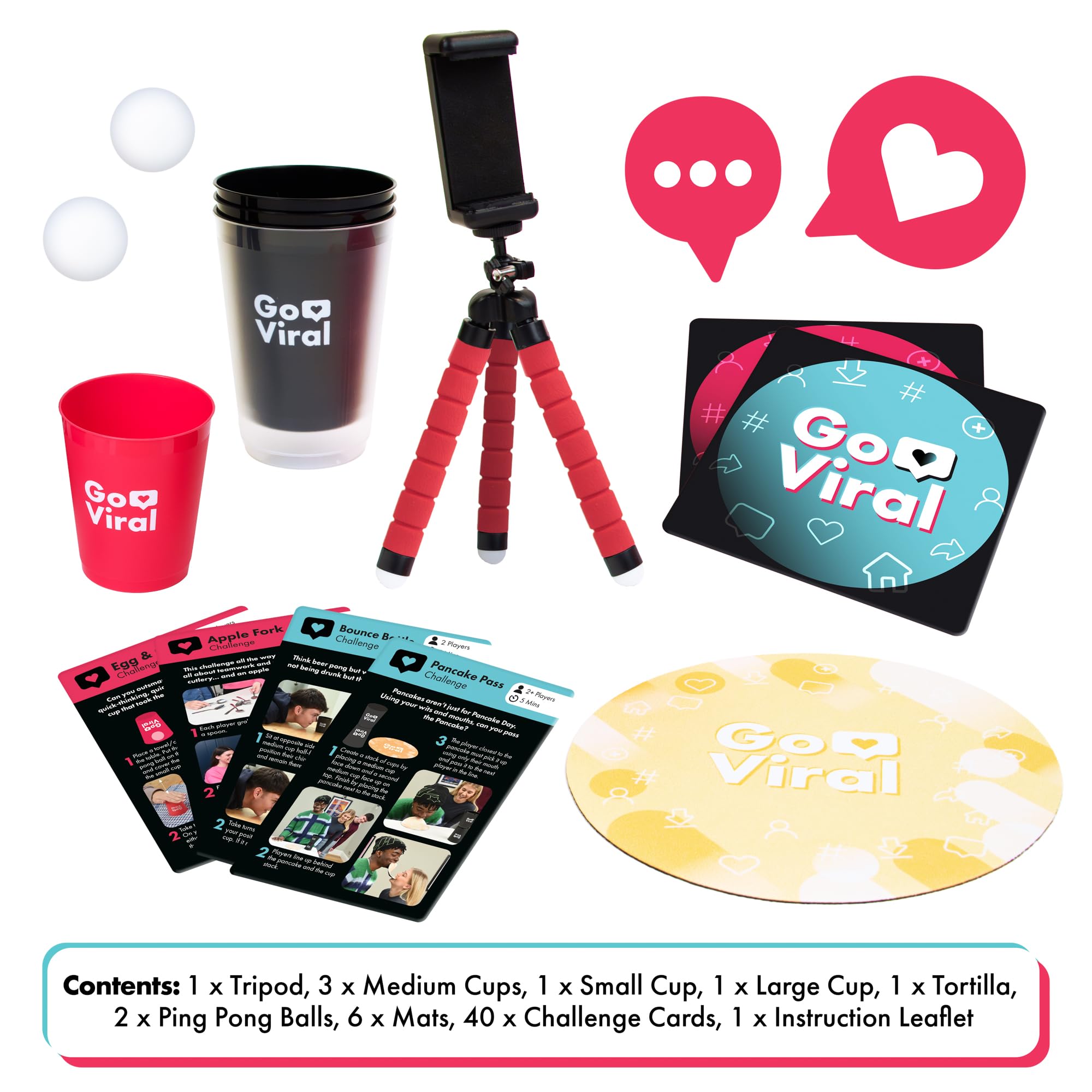 IDEAL Go Viral: The Social Media Party Game with 40 epic challenges - Image 2