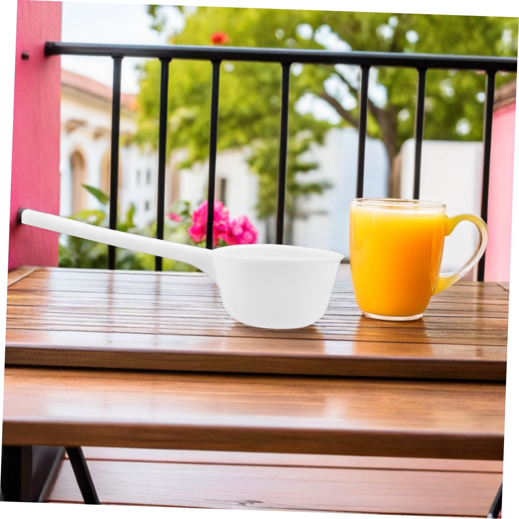 Cucharón Pp de Agua de Mango Largo, Gran Capacidad para Cocina y Baño