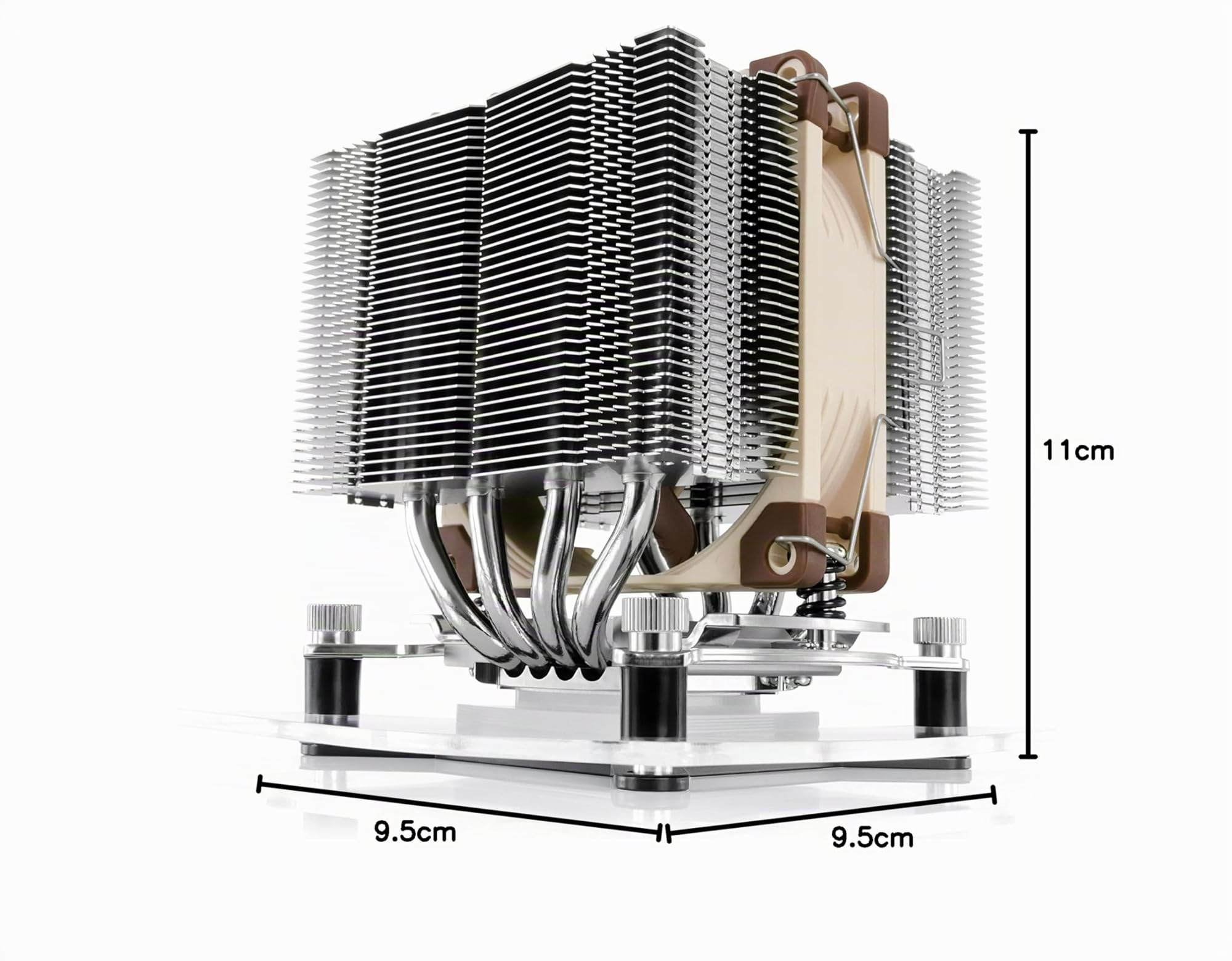 Noctua NH-D9L, Disipador de CPU de Doble Torre y Máxima Calidad (92 mm, Marrón)