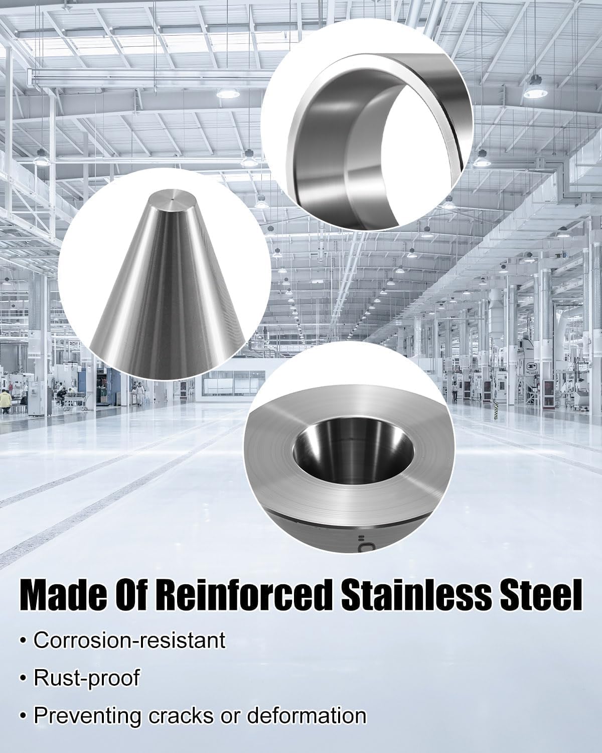 17 Degree 5 Piece Set Folding Reduction Die Folding Cone Self Centering Stainless Steel Stabilizer Coin Making Tool