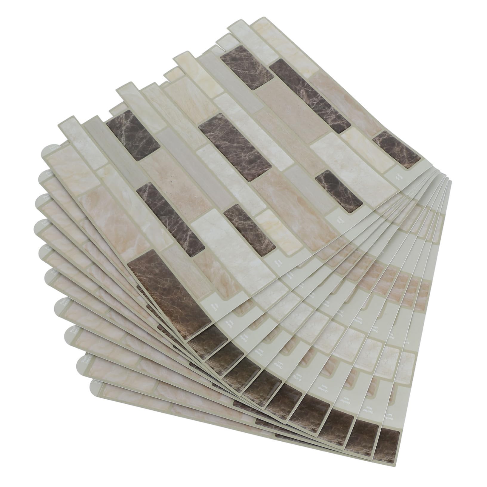 Autocollants muraux pvc effet marbre étanches amovibles pour mur de salle de bain