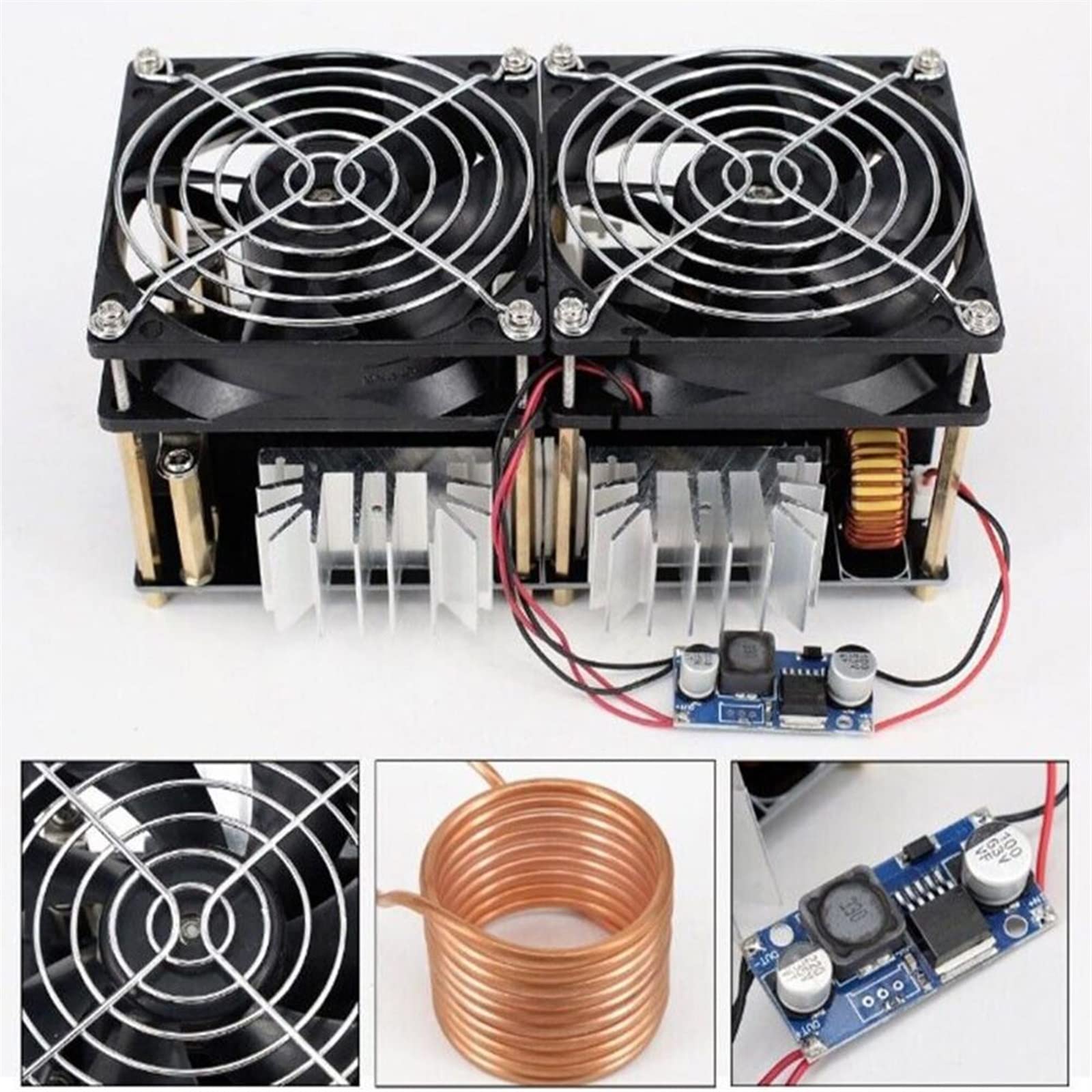 2500W ZVS nagrzewnica indukcyjna maszyna PCB moduł tablicy sterownik Flyback interfejs wentylatora chłodzącego W/cewka,Seria Termiczna