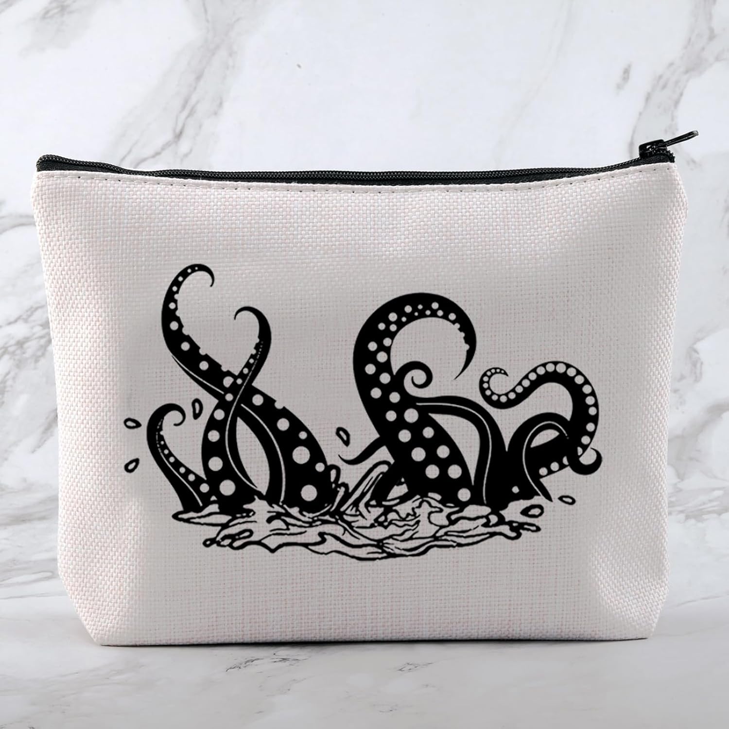 MNIGIU Octopus Lover Gift Octopus Tentacle Makeup Bag Marine Organism Gift Squid Lover Gift Ocean Kraken Gift Mythical Gift - Image 3
