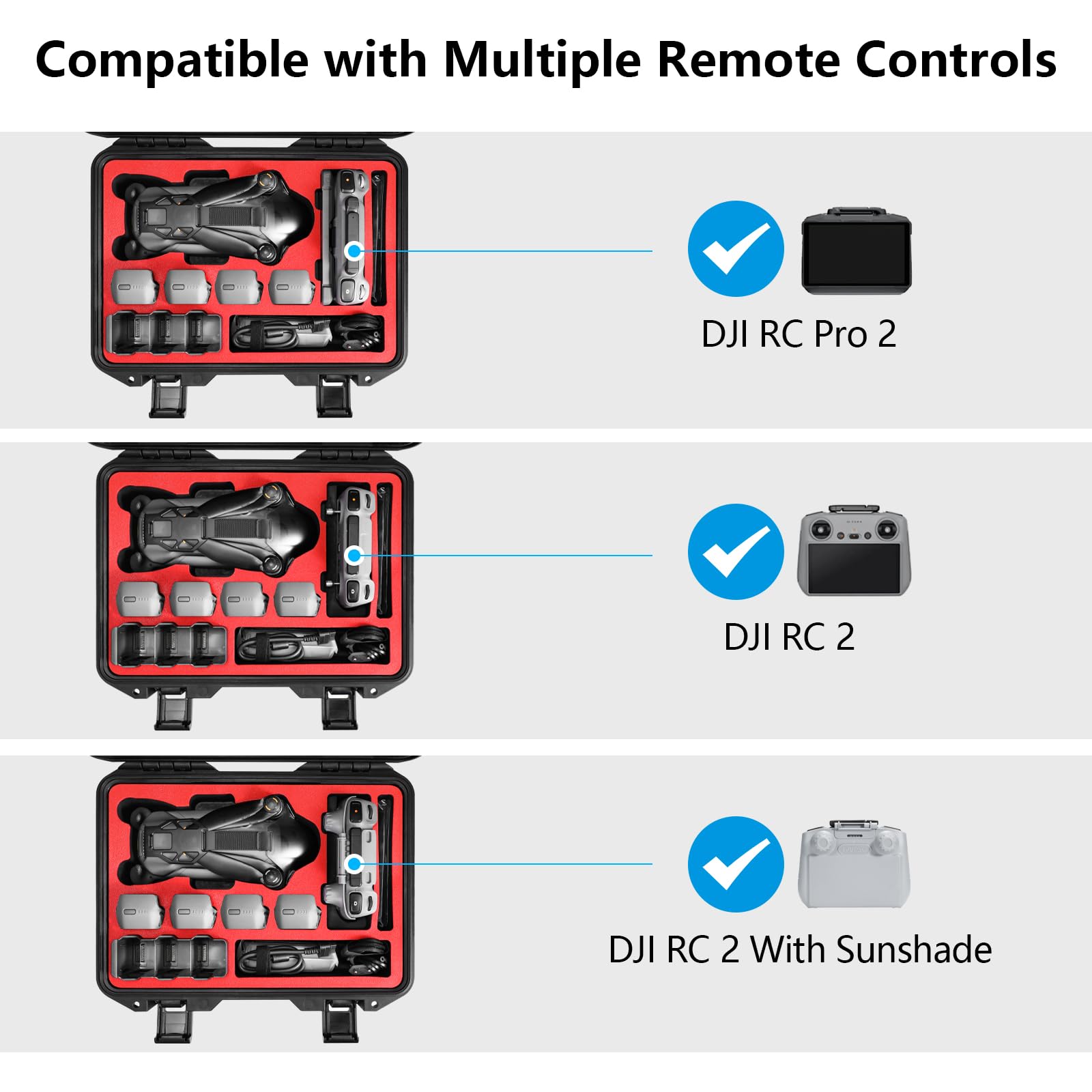 FPVtosky Mavic 4 Pro Case, Custodia Impermeabile Per Drone Dji Mavic 4 Pro, Custodia Portatile Per Dji Mavic 4 Pro Fly More Combo Accessori(Solo Caso)