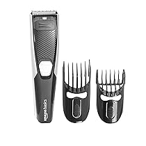 Amazon Basics Rechargeable Beard Trimmer with Multiple Length Settings – 60 Minutes Run Time (Black)