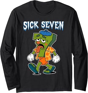 Funny Sick Seven 6 7 Costume for Trending Popular Long Sleeve T-Shirt
