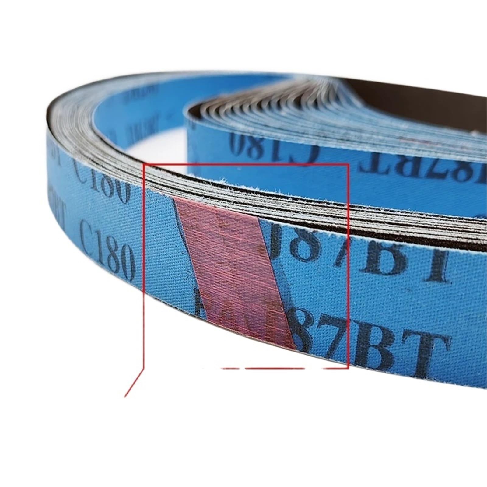 Lot de 5 bandes abrasives en carbure de carbone pour aiguiser les couteaux P60-5000 (5 pièces grain 100) 25 x 762 mm