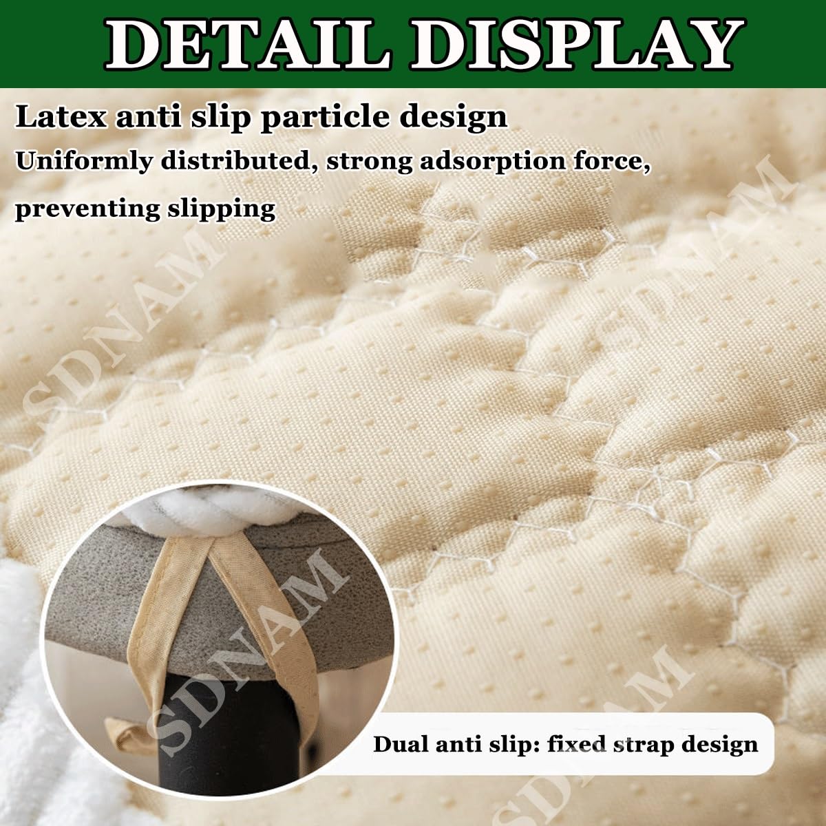 Cuscino per Sedia Quadrato 30x30/35x35/40x40/45x45cm, Sgabello da Bar, Cuscino per Seduta, Adatto per casa, Seggiolino Auto, Sedia da Ufficio e Tutte Le sedie(F4,4pcs 30 x30cm)