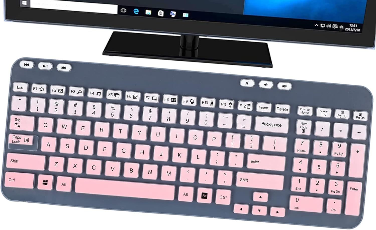 Keyboard Cover for Logitech MK360 K360, Ultra Thin Keyboard