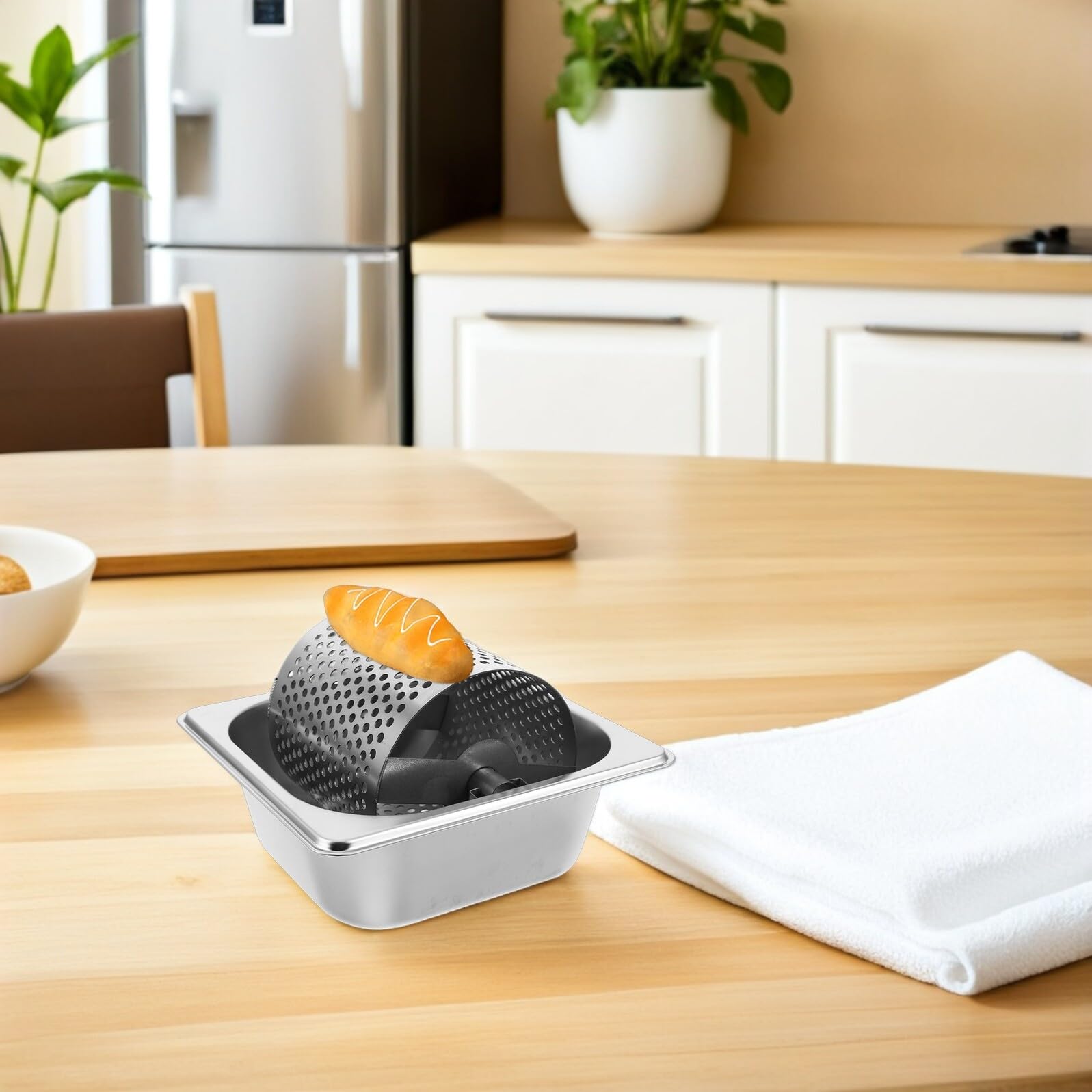 Sosoport Rullo Applicatore Pesante con Manico Ergonomico in Acciaio Inossidabile per Copertura Uniforme su Toast e Hamburger, per Cottura al Forno e Griglia