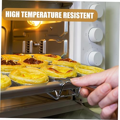 Miniatura 6 de Homoyoyo Moldes para tartas de chocolate, 10 unidades, cacerola para quiche, mini moldes para tartas, herramienta para hornear galletas, sartén