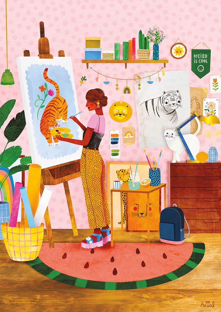 Nathan - Puzzle 1500 pièces - Atelier d'artiste - Laura Lhuillier