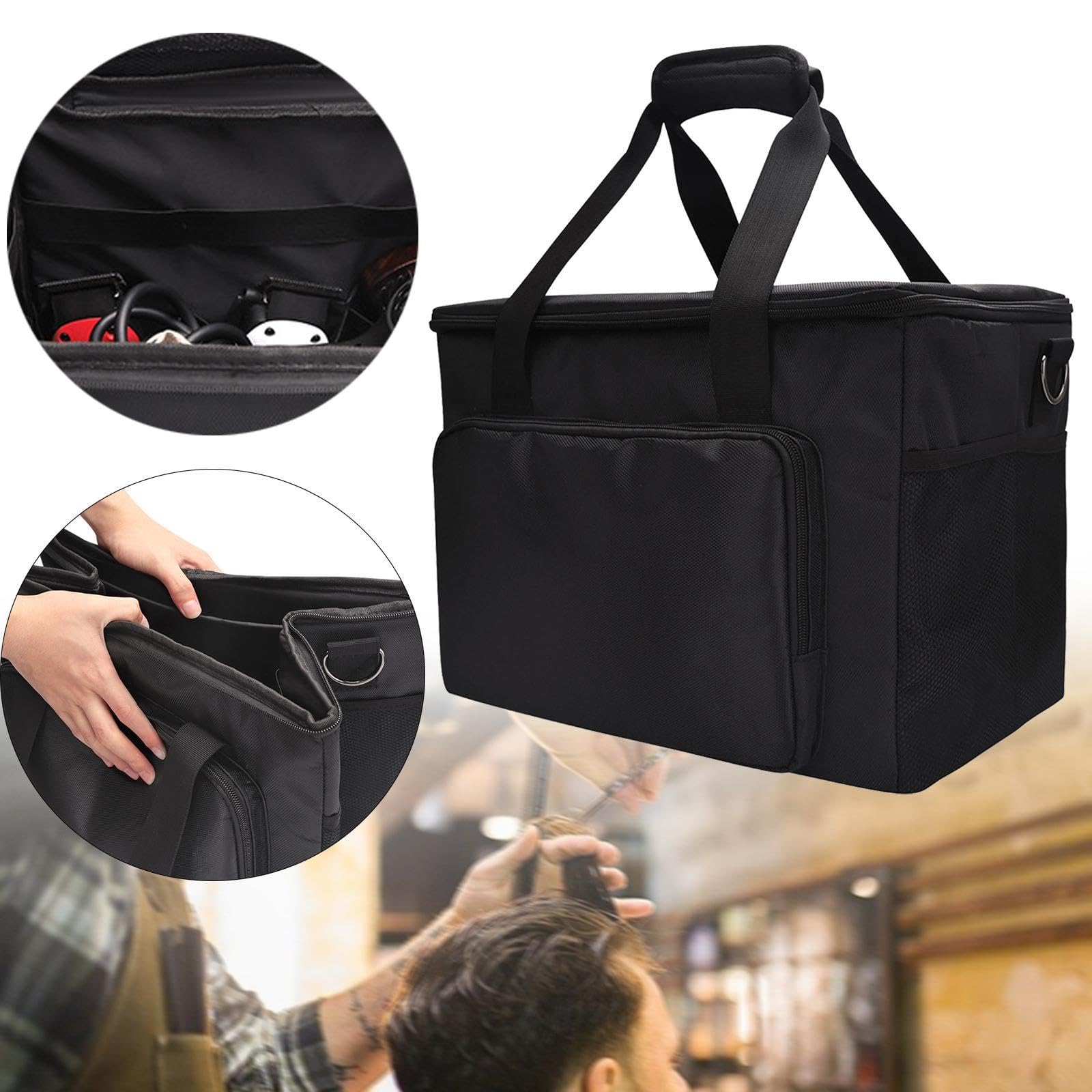 Friseur-Organizer, Reisetasche, wasserdicht, tragbar, für Friseursalon-Werkzeuge, 40 x 29 x 30 cm