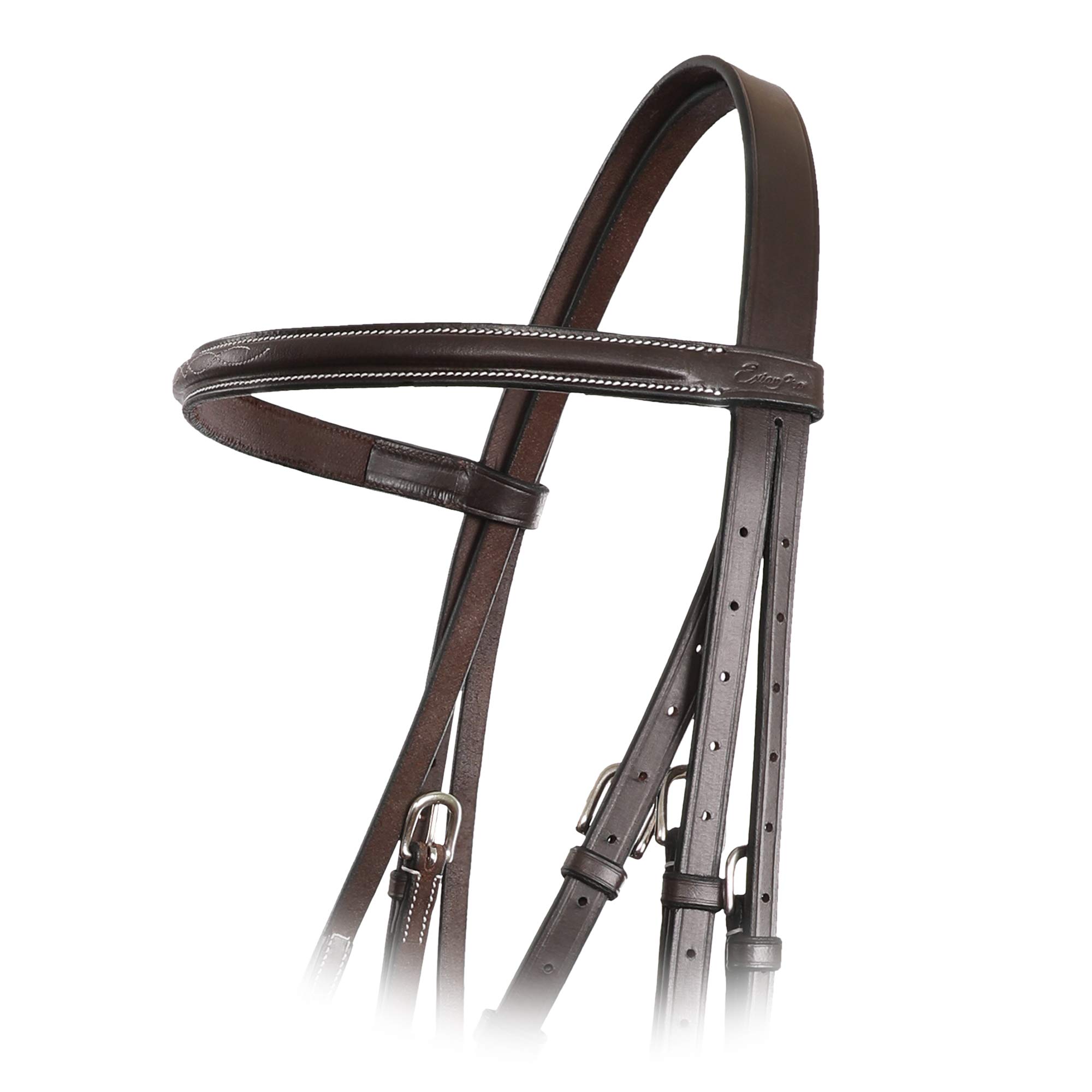 Figura elevada de lujo tradicional asequible 8 brida con riendas de cordones | Brida para caballo | Tack de caballo inglés
