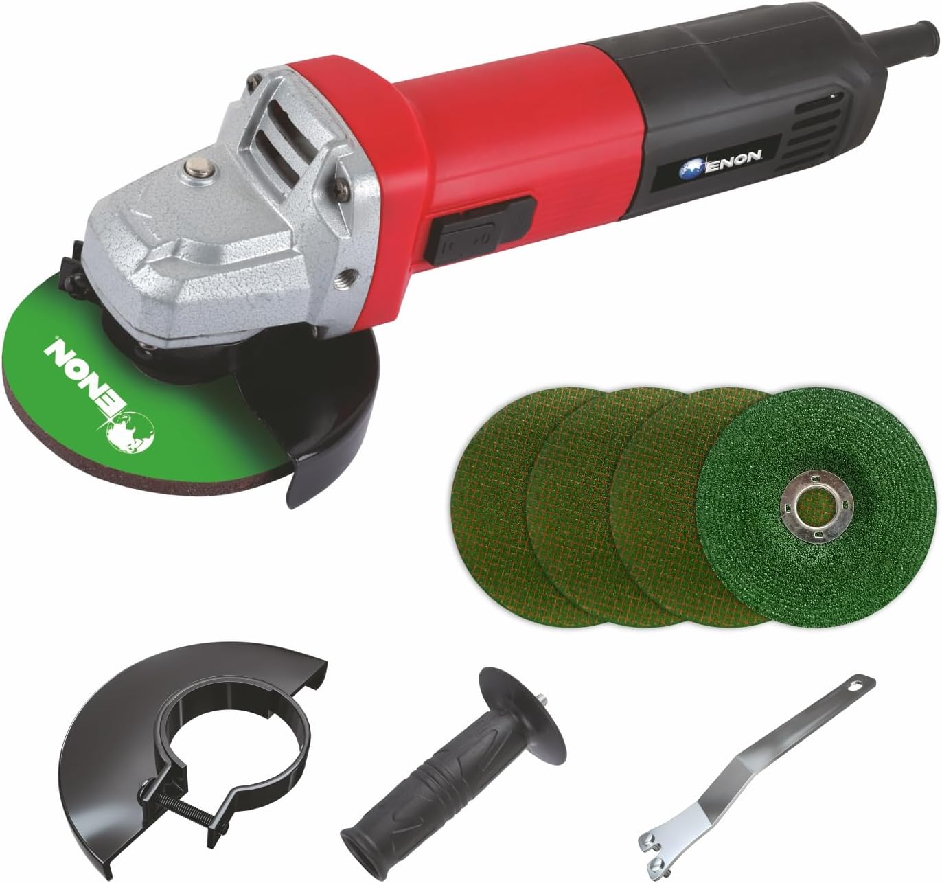 ENON 900W Corded Electric Angle Grinder for Grinding, Polishing ...