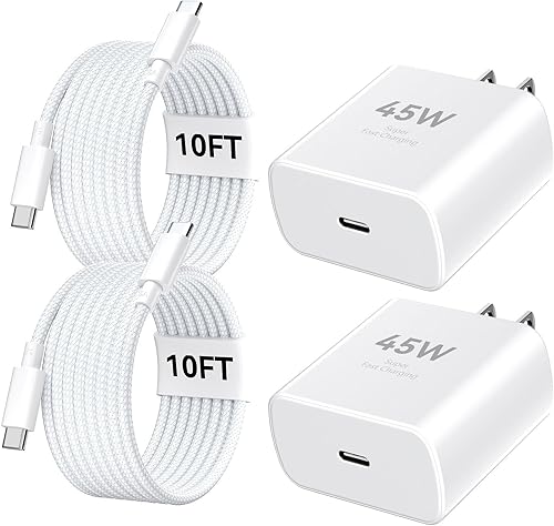 Miniatura 13 de Cargador USB C súper rápido de 45 W para iPhone 17 16 Pro Max, cargador de iPhone de 10 pies de largo, cable de carga rápida para iPhone 17 16 Pro