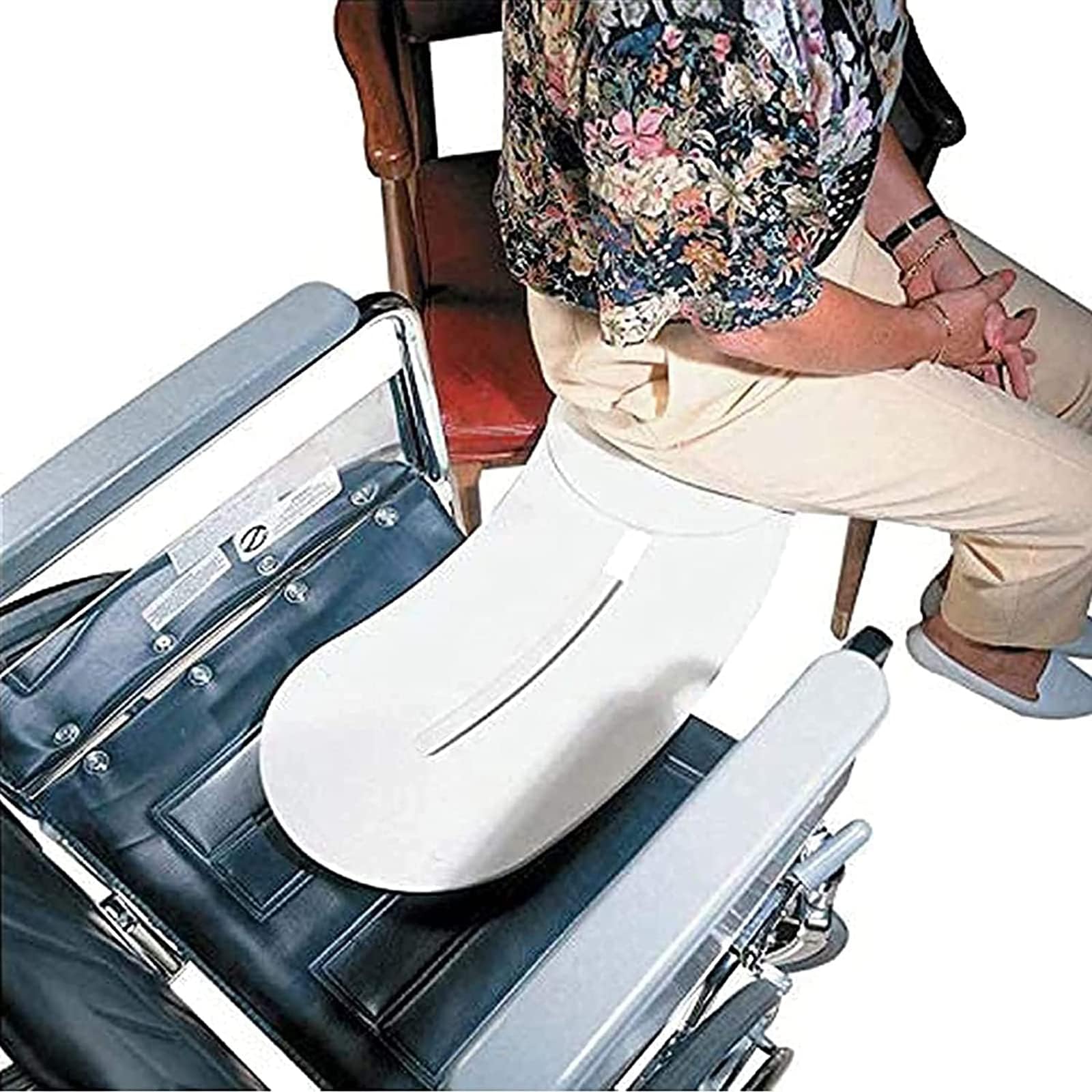 Tabla de transferencia deslizante curvada, fácil de deslizar para silla de ruedas para adultos mayores, cama, inodoro y traslados de coche