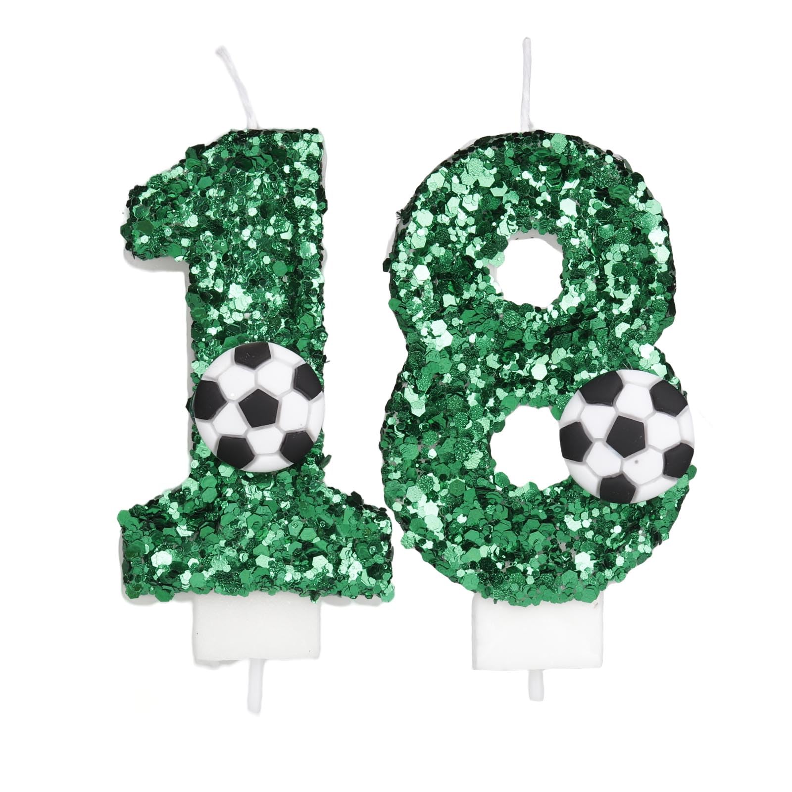 Number 18 Football Candle,Number 18 Candle,18 Candle Birthday Boy Decorations for Birthday Party Anniversary Celebration Supplies