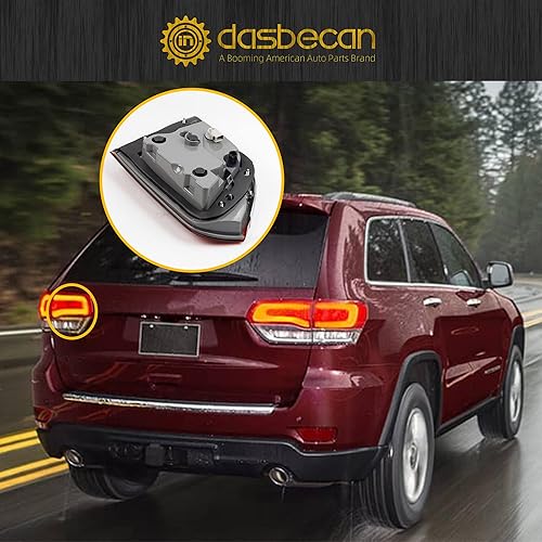 Miniatura 5 de Dasbecan Conjunto de luz trasera interior del lado del conductor izquierdo compatible con Jeep Grand Cherokee LaredoLimitedOverlandSummit 2014-2021