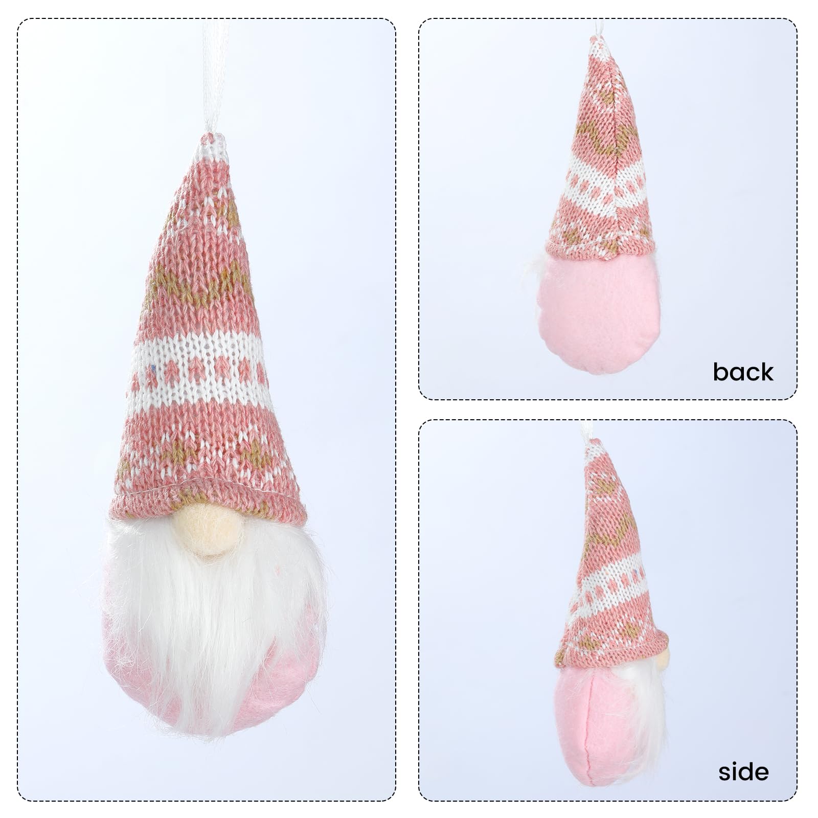 MSQ 3 Styles de Gnomes décoratifs pour Sapin de Noël - Ornements Suspendus