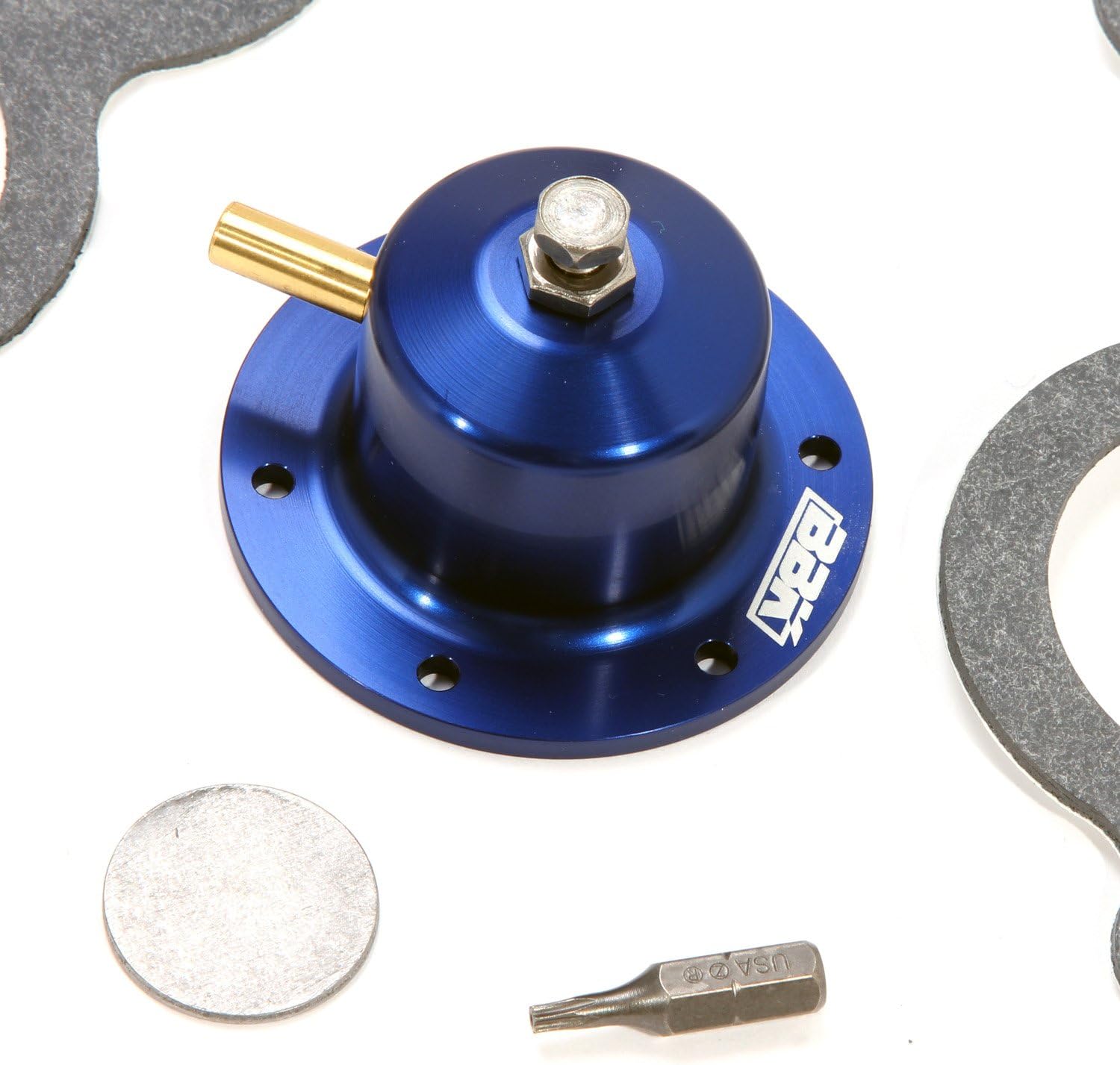 BBK Performance 1714 Fuel Pressure Regulator Kit, CNC Machined Billet Aluminum - Fully Adjustable Pressure for Chevrolet GM TPI 305, 350