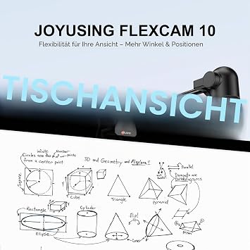 JOYUSING FlexCam10 4K Eye Contact Webcam for PC 4 Modes in 1 Webcam with Microphone PDAF Auto Focus 2 Noise Cancelling Microphones 79° FOV for Conference Streaming Facetime Zoom/Teams/Google