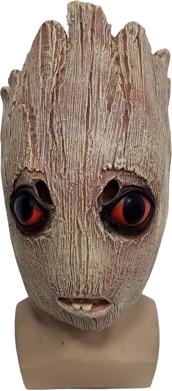 Quenny Galaxy Guard 2Cos Groot Mask Groot Tree Man Mask Halloween Headgear Prop