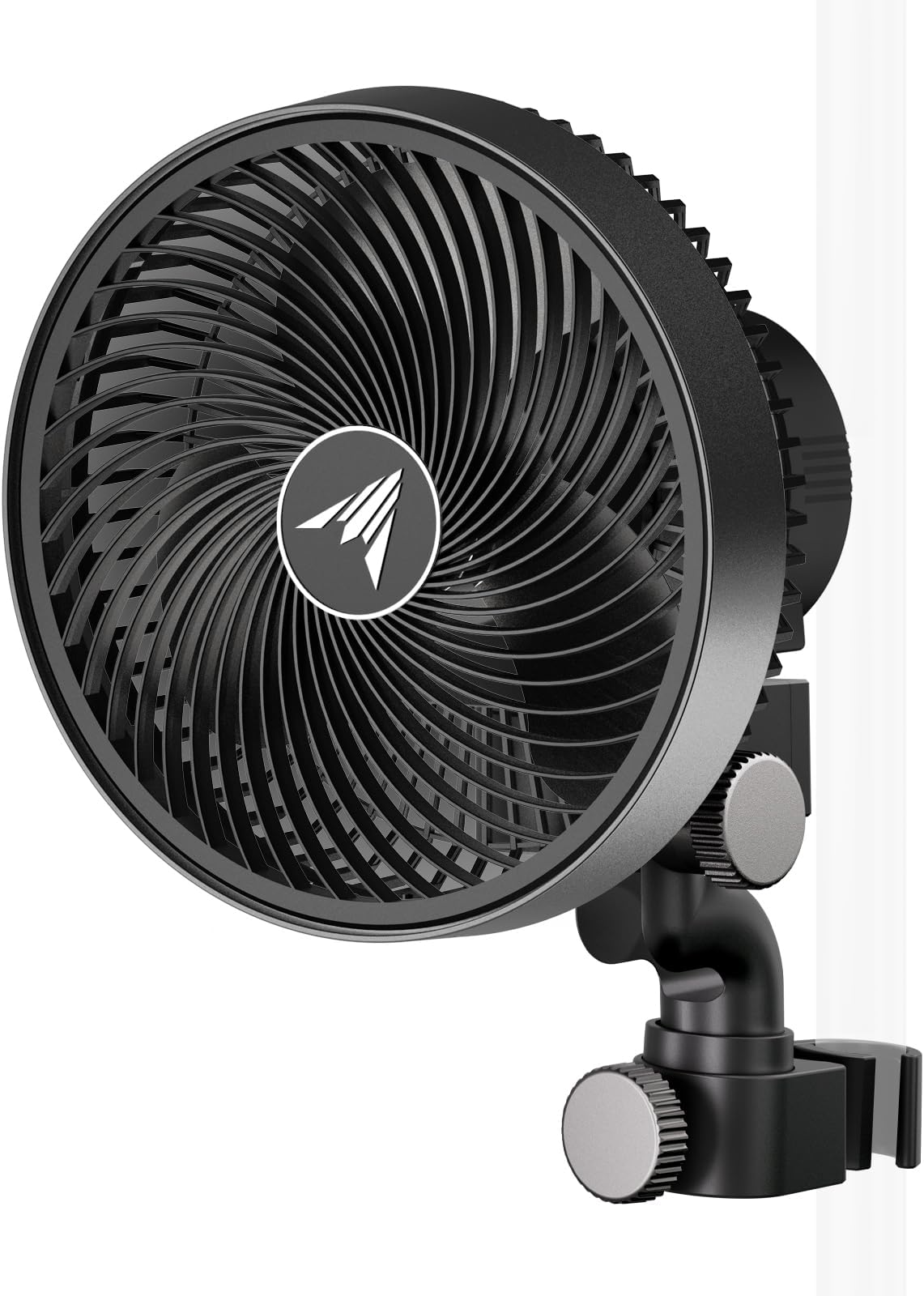 AC Infinity CLOUDRAY A6, Grow Tent Clip Fan 6” with 10-Speeds, EC-Motor, Weatherproof IP-44, Quiet Hydroponics Circulation Cooling (Black, Manual Swivel)