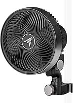 AC Infinity CLOUDRAY S6, Grow Tent Clip Fan 6” with Redesigned Long-Life EC Motor, Custom 10 Dynamic Wind Speeds and 10-Level Oscillation, Weatherproof IP-54, for Hydroponics Circulation Cooling