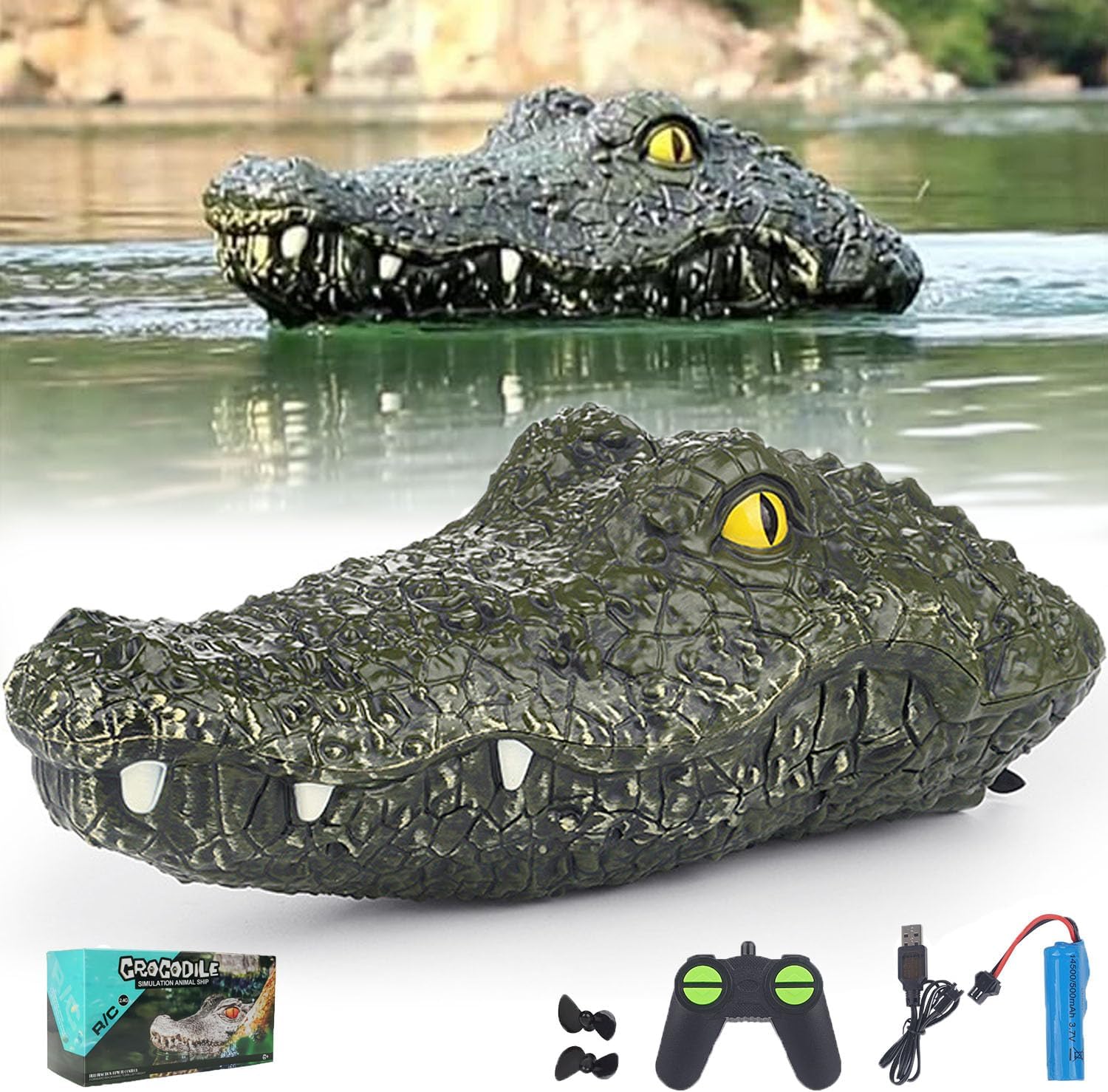 Remote Control Alligator Head for Water, Rc Alligator Head