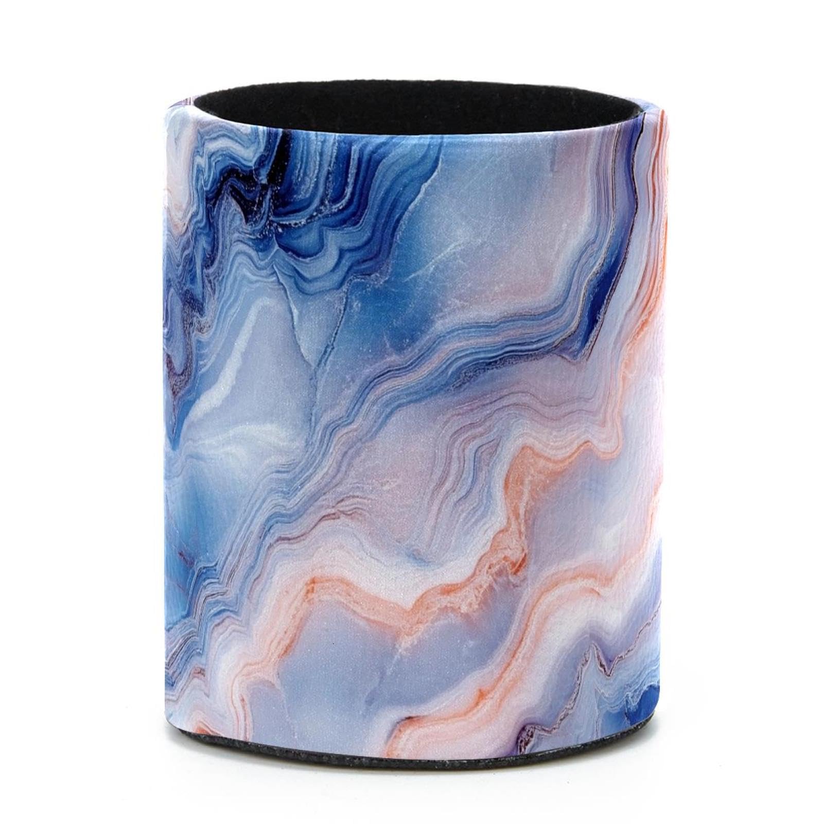 VAPOKF Round Pencil Holders for Desk, Marble Texture Pen Holders Pen Pot Makeup Brushes Storage Desktop Stationery Supplies Organiser for Home Office