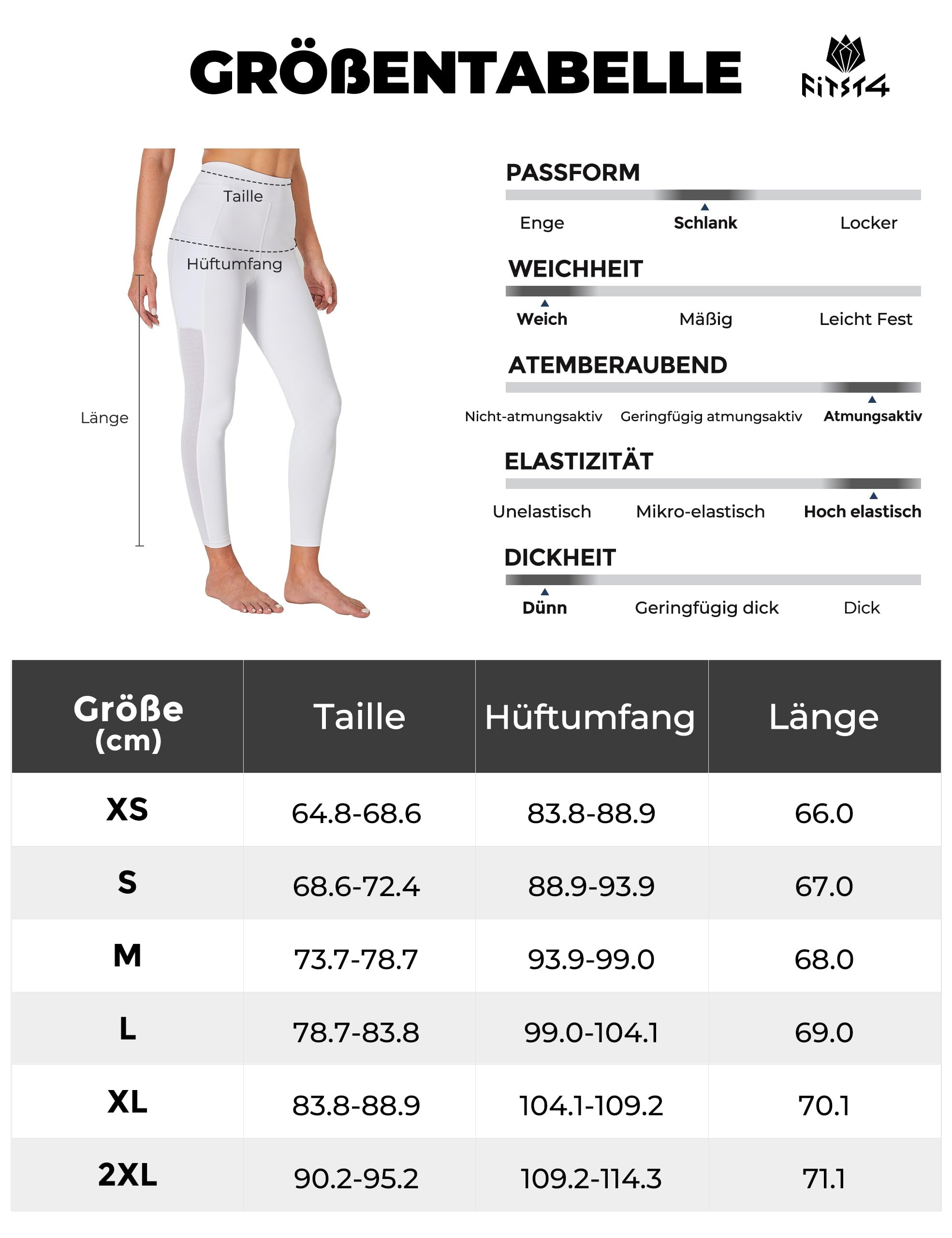 FitsT4 Sports Pantalones de equitación para mujer con ribete antideslizante en las rodillas, cintura alta y bolsillos laterales, transpirables y elásticos para la escuela de equitación y ciclismo en