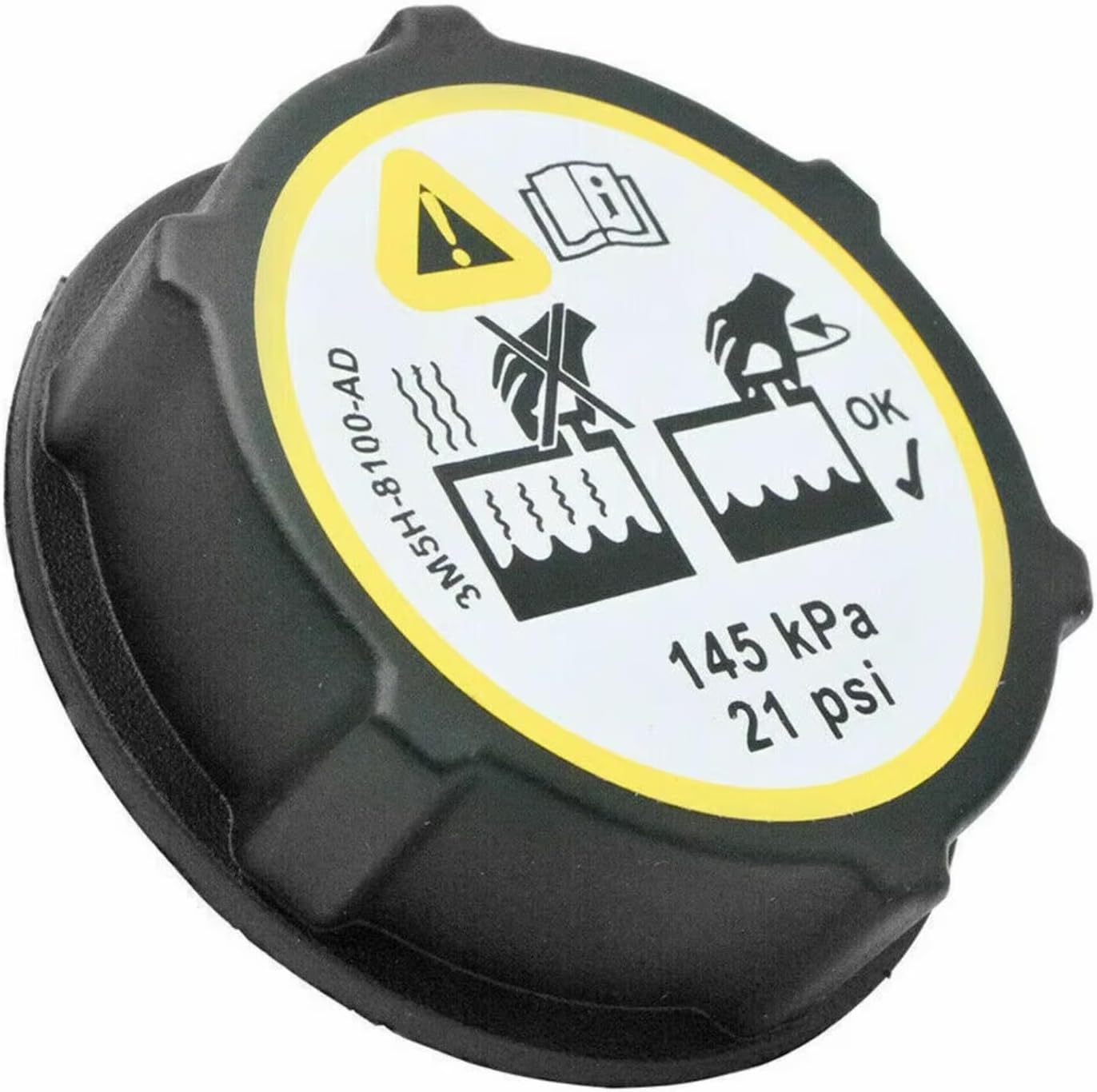 Coolant Radiator Tank Compatible With For Fiesta For Focus For Mondeo 1224233 3M5H8100AC Coolant Expansion Tank Radiator Cap Fuel Tank Cap