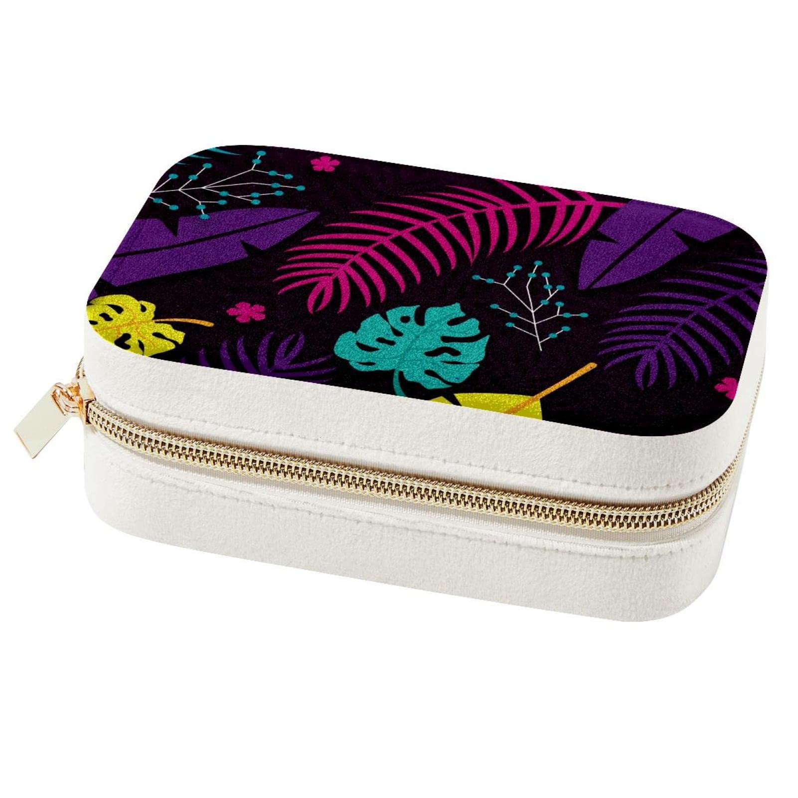 Boîte à bijoux portable de voyage pour bagues et boucles d'oreilles