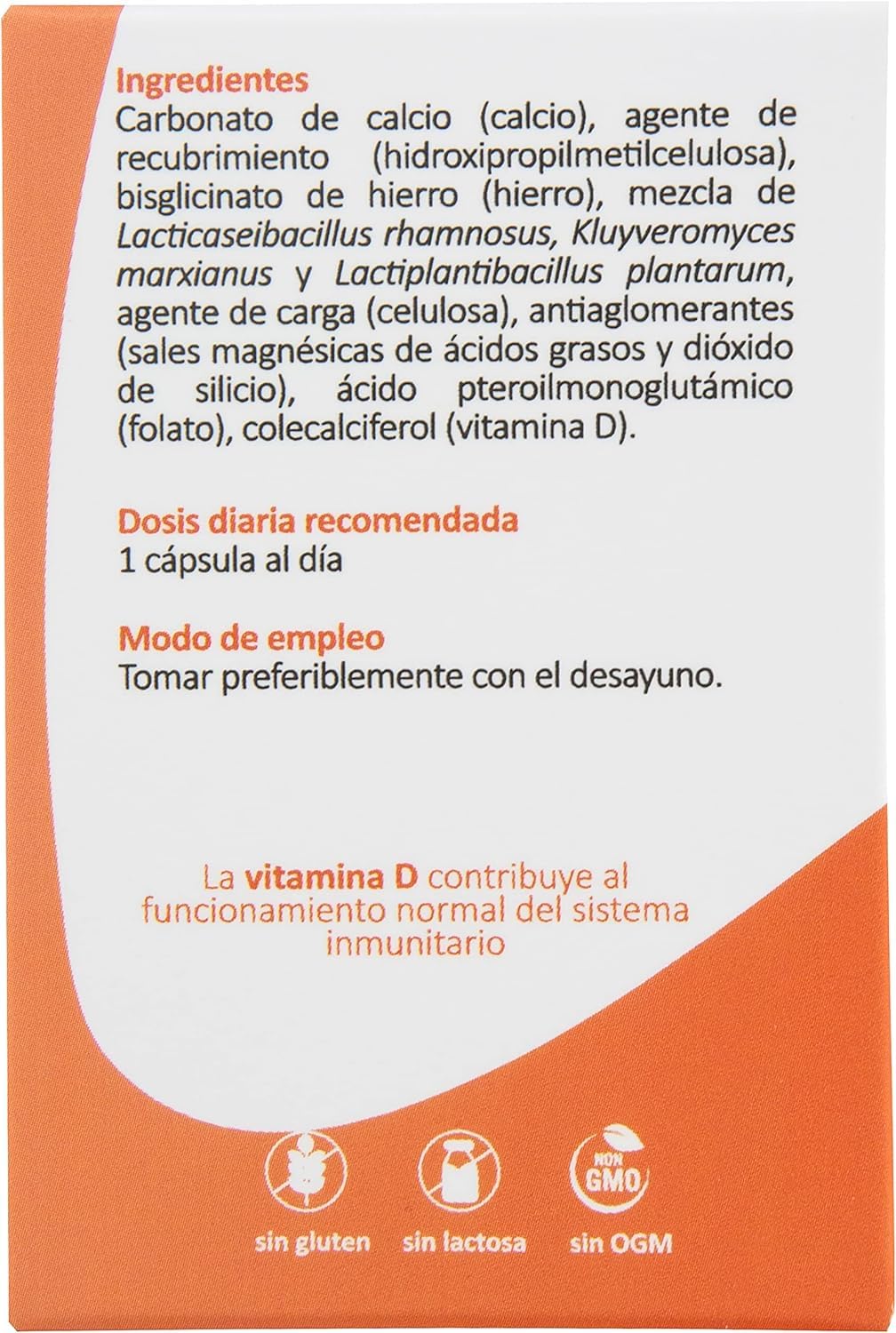 WOMAN - Protector Íntimo Mujer, Probióticos para Equilibrio y Bienestar de la Flora Vaginal [Vaginosis Bacteriana - Candida] Hierro, Calcio, Ácido Fólico y Vitamina D. 90 Cápsulas